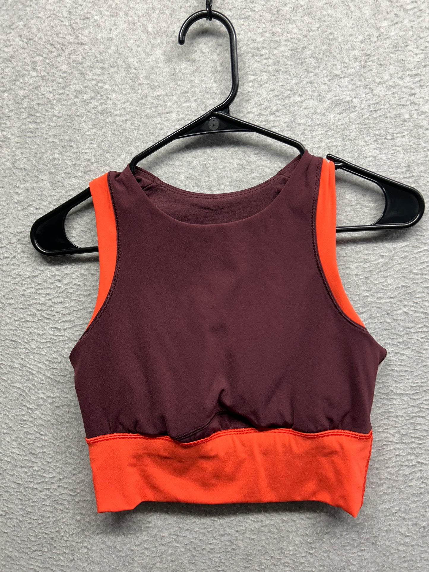 Lululemon Kick Serve Sweat Bra Size 6 Bordeaux Drama