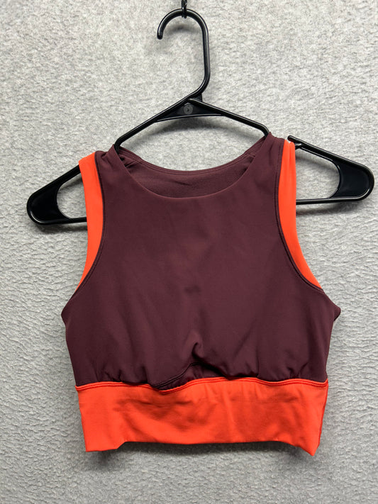 Lululemon Kick Serve Sweat Bra Size 6 Bordeaux Drama