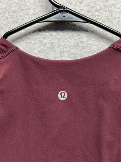 Lululemon Kick Serve Sweat Bra Size 6 Bordeaux Drama