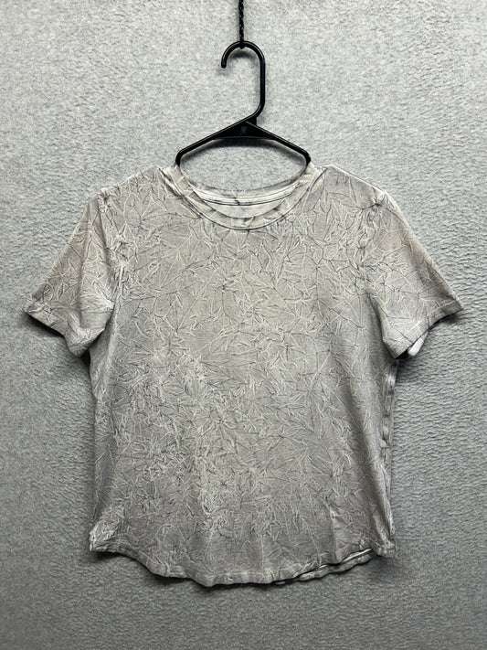 Lululemon Love Crew T-Shirt Size 6  Summit Wash Graphite Grey