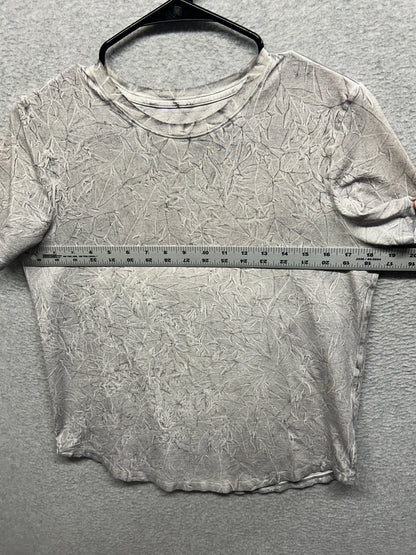 Lululemon Love Crew T-Shirt Size 6  Summit Wash Graphite Grey