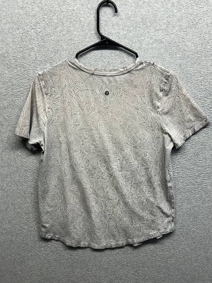 Lululemon Love Crew T-Shirt Size 6  Summit Wash Graphite Grey