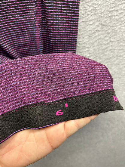 Lululemon Swiftly Tech Short Sleeve Crew Size 6 Striped Multi Purple