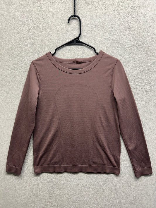 Lululemon Swiftly Tech Long Sleeve Relaxed Fit Size 8  Antique Bark
