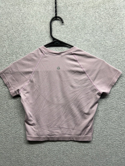 Lululemon Swiftly Tech Cropped Long-Sleeve Shirt 2.0 Size 6 Pink
