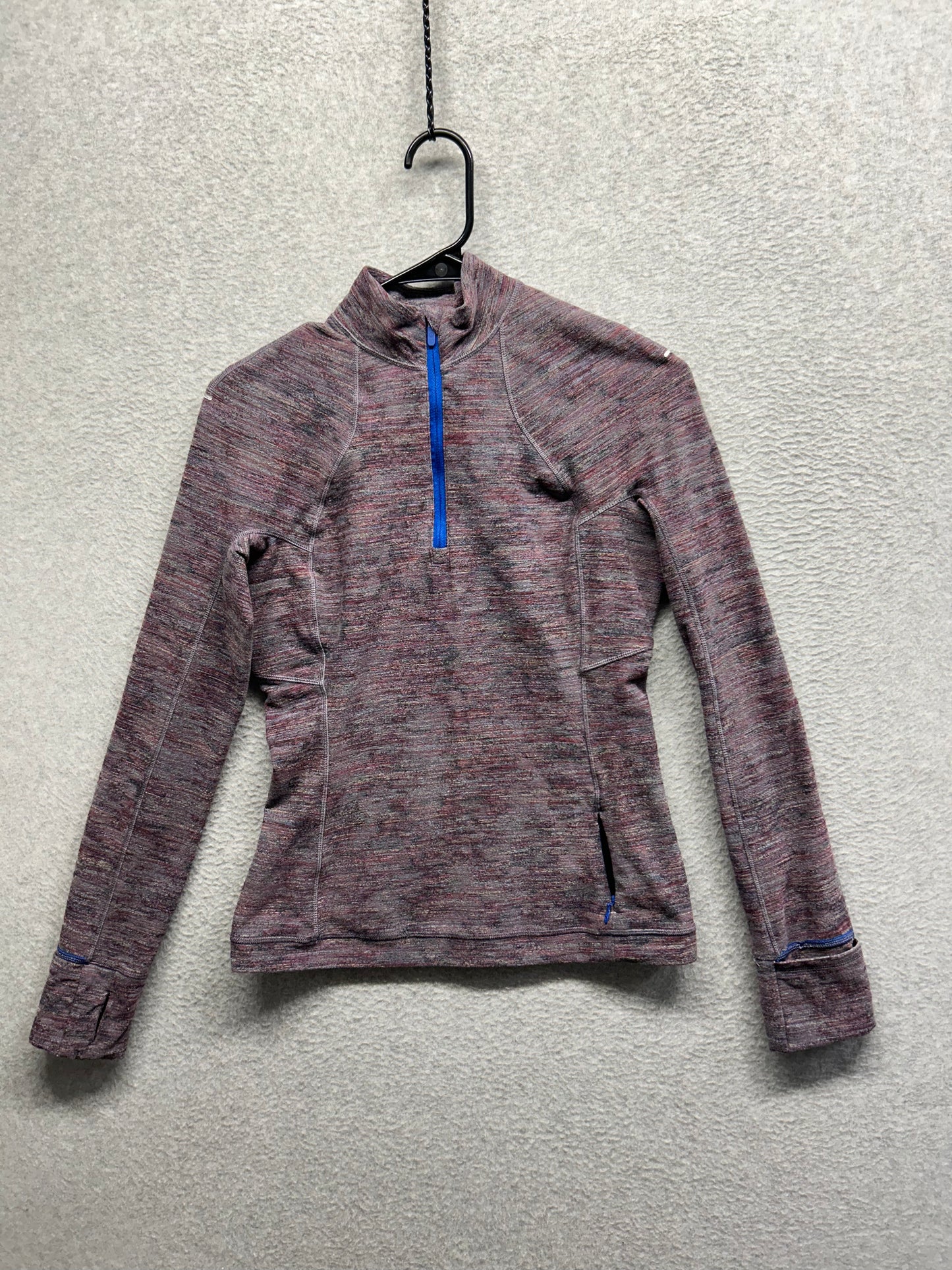 Lululemon Its Rulu Run Half-Zip Size 6 Data Rush Jacquard Anchor Symphony Blue