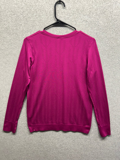 Lululemon Swiftly Breathe Long Sleeve Size 8 Fletching Lines Ripened Raspberry