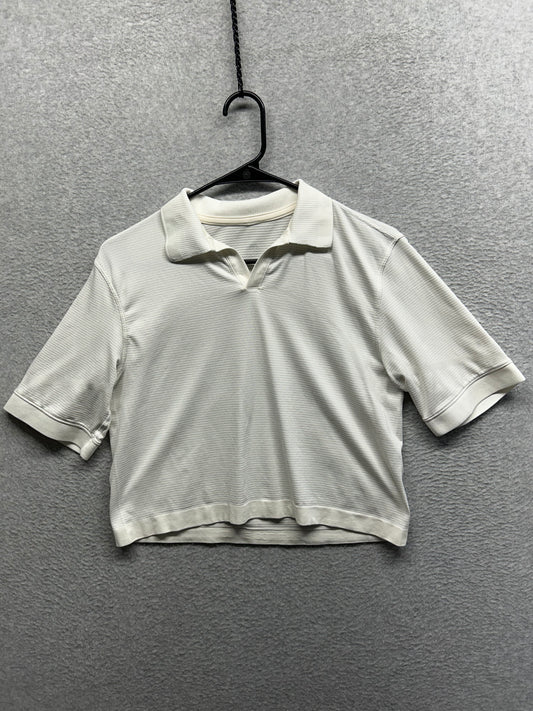 Lululemon Swiftly Tech Relaxed-Fit Polo Shirt Size 6 White