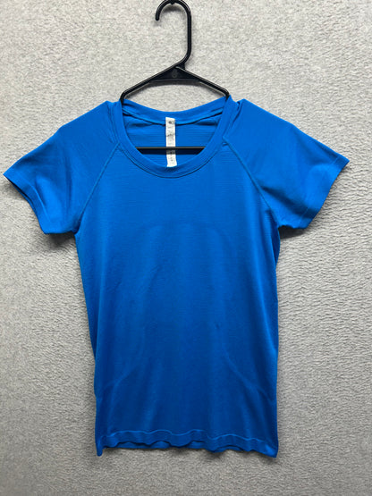 Lululemon Swiftly Tech Short Sleeve Shirt 2.0 Size 8 Blazer Blue Tone