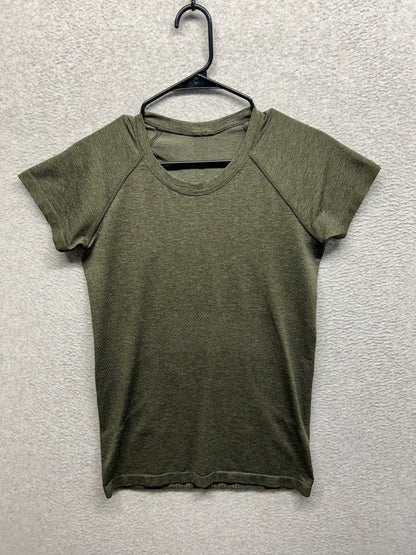 Lululemon Swiftly Tech Short Sleeve Crew Size 8 Dark Olive