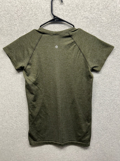 Lululemon Swiftly Tech Short Sleeve Crew Size 8 Dark Olive