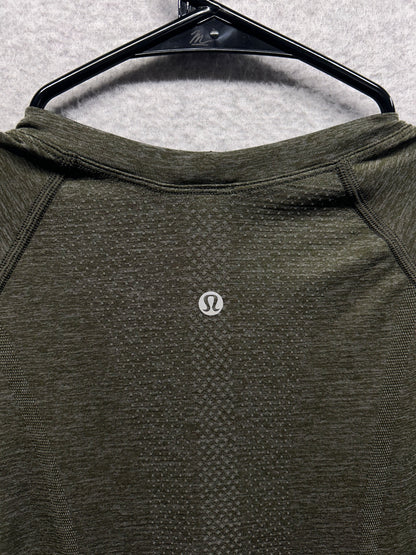 Lululemon Swiftly Tech Short Sleeve Crew Size 8 Dark Olive