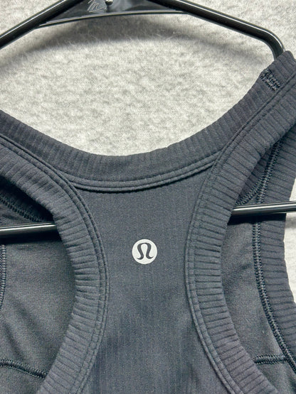 Lululemon Ribbed Nulu High-Neck Yoga Bra Size 8 Black