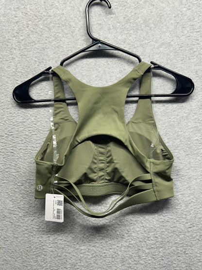 Lululemon Nulux Strappy-Back Sports Bra B/C Cup Size XS Bay Leaf