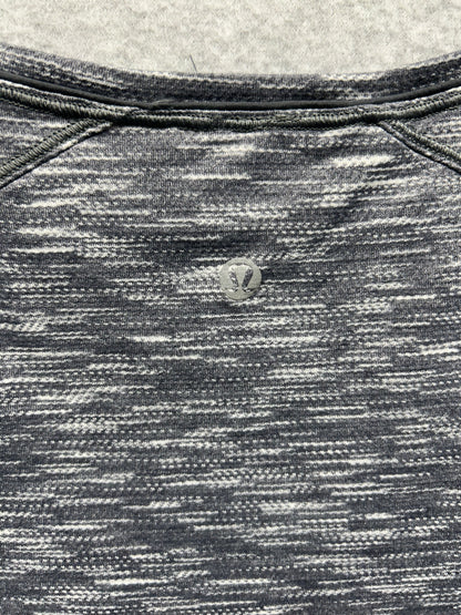 Lululemon Another Mile Short Sleeve Size 8 Spaced Out Space Dye Black White