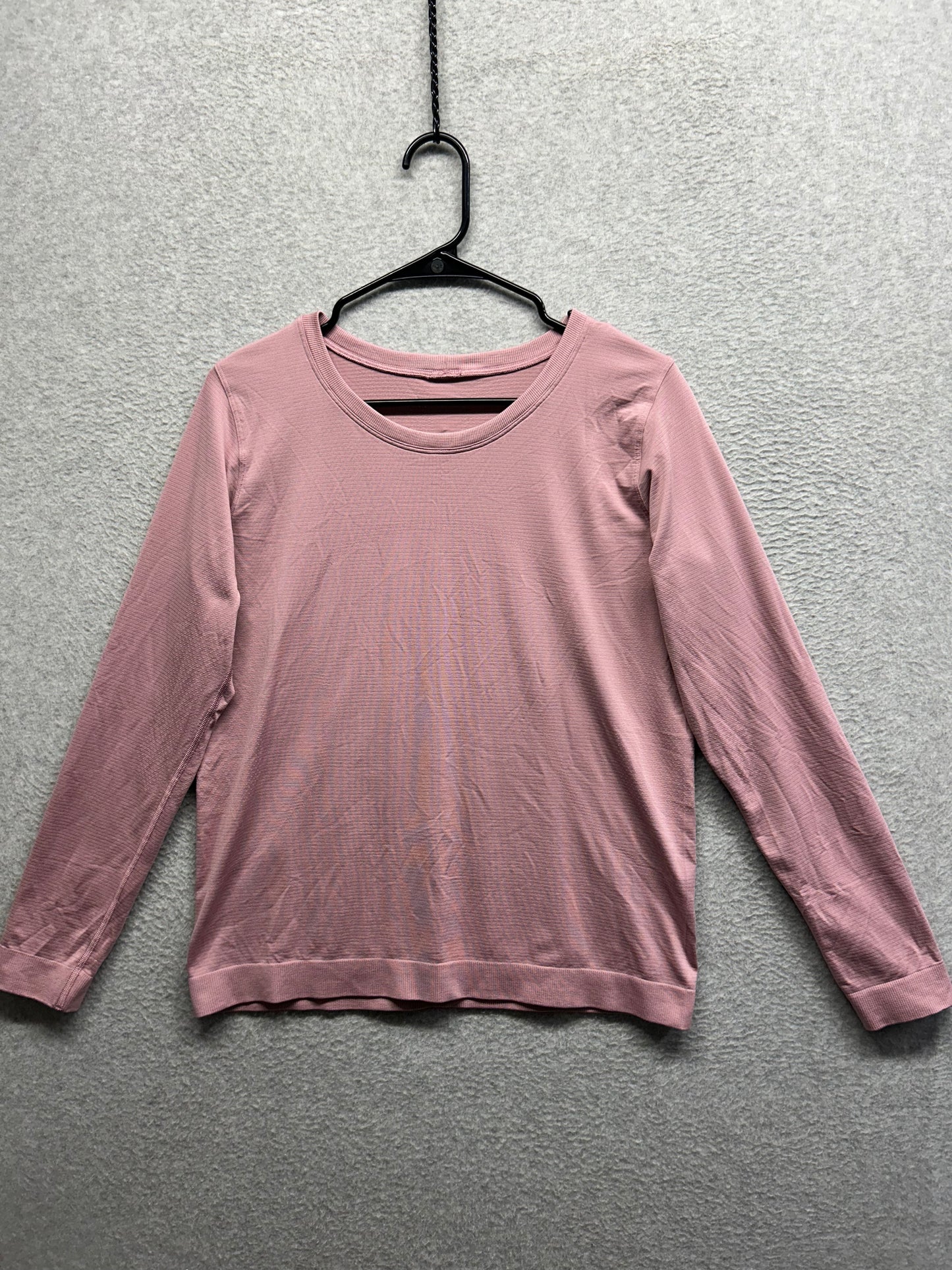 Lululemon Swiftly Relaxed Long-Sleeve Shirt Hip Length Size 8 Pink Haze
