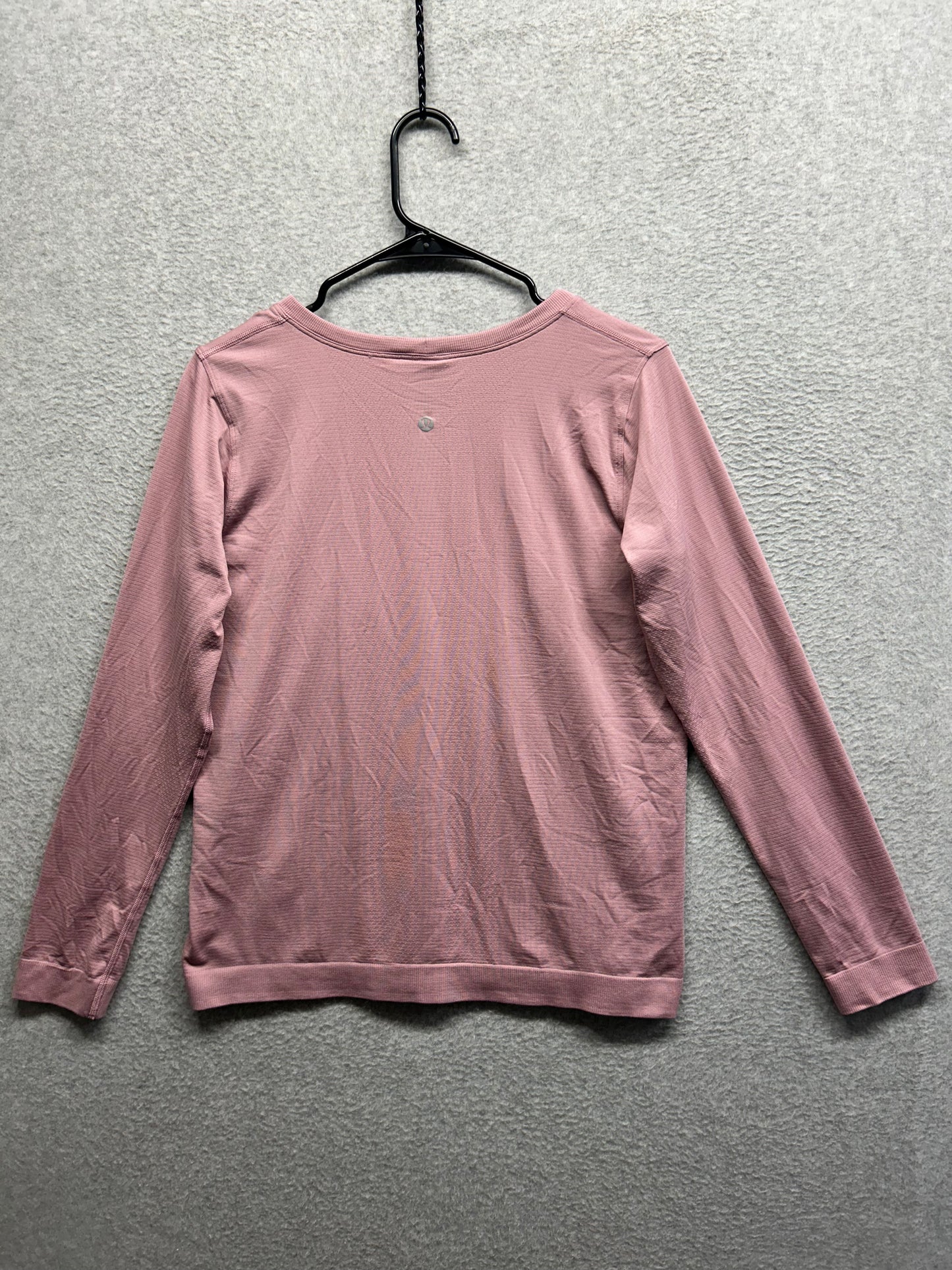 Lululemon Swiftly Relaxed Long-Sleeve Shirt Hip Length Size 8 Pink Haze