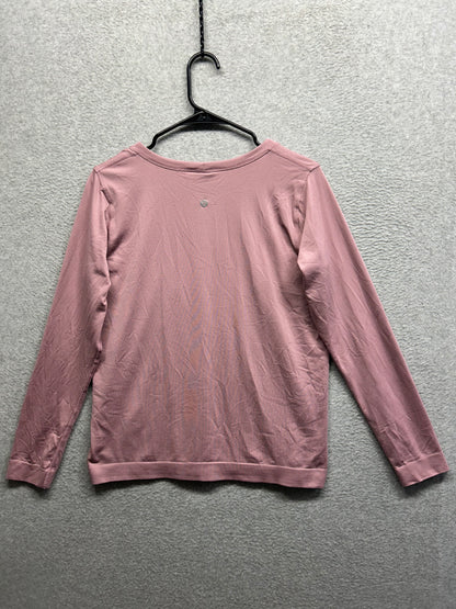 Lululemon Swiftly Relaxed Long-Sleeve Shirt Hip Length Size 8 Pink Haze