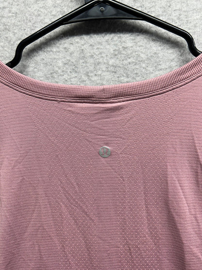 Lululemon Swiftly Relaxed Long-Sleeve Shirt Hip Length Size 8 Pink Haze