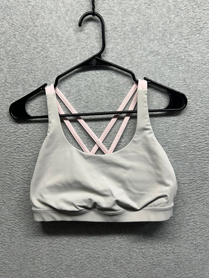 Lululemon Energy Bra Size 10  Chrome | Strawberry Milkshake