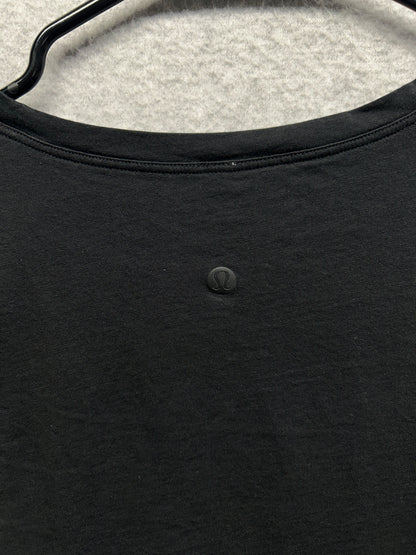 Lululemon Oversized Crop Cotton Short Sleeve Size 10 Black