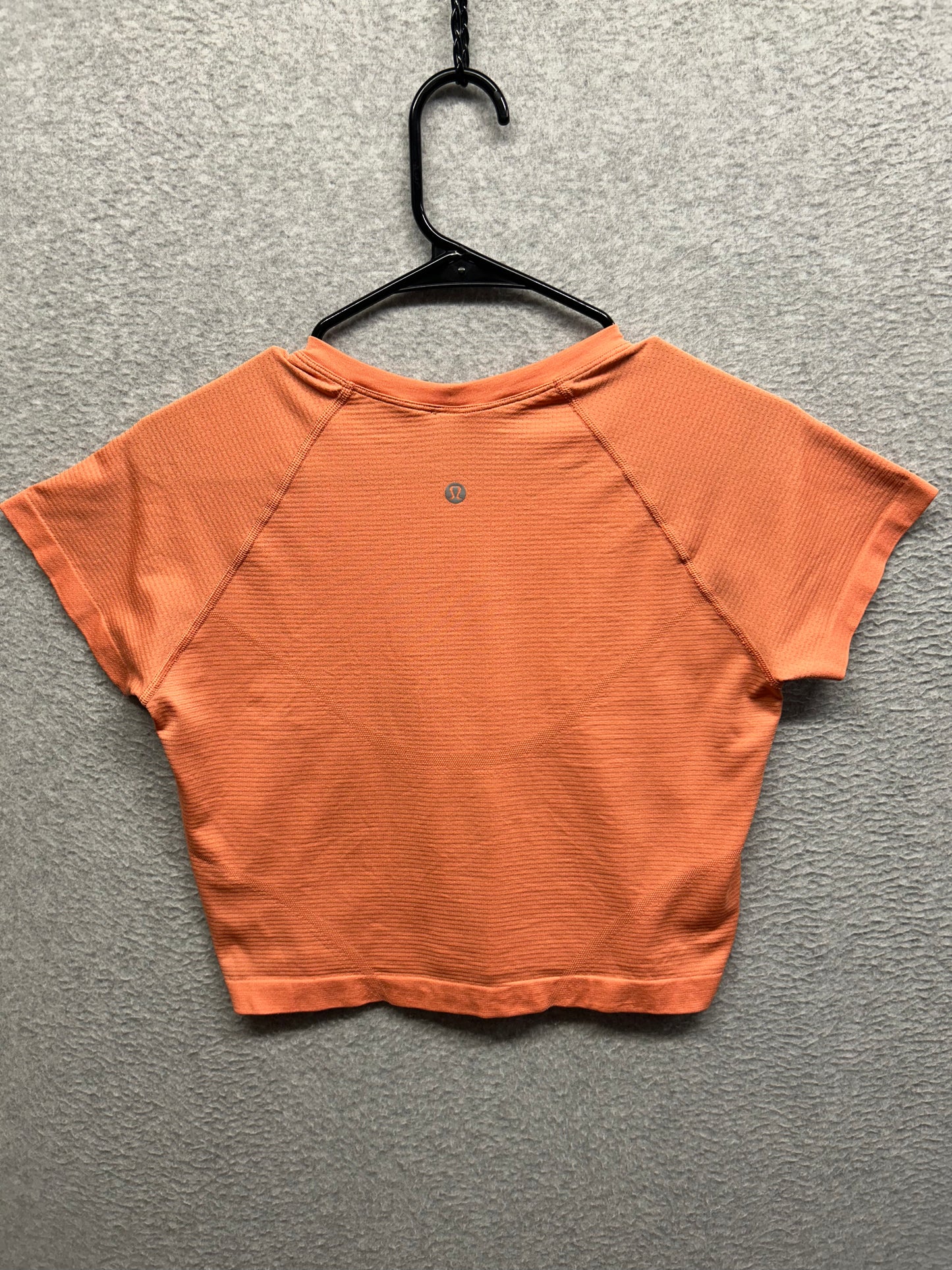 Lululemon Swiftly Tech Cropped Short-Sleeve Shirt 2.0 Size 10 Orange