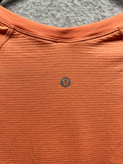Lululemon Swiftly Tech Cropped Short-Sleeve Shirt 2.0 Size 10 Orange