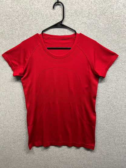 Lululemon New Year Swiftly Tech Short Sleeve Shirt 2.0 Size 12 Dark Red