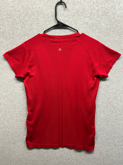 Lululemon New Year Swiftly Tech Short Sleeve Shirt 2.0 Size 12 Dark Red