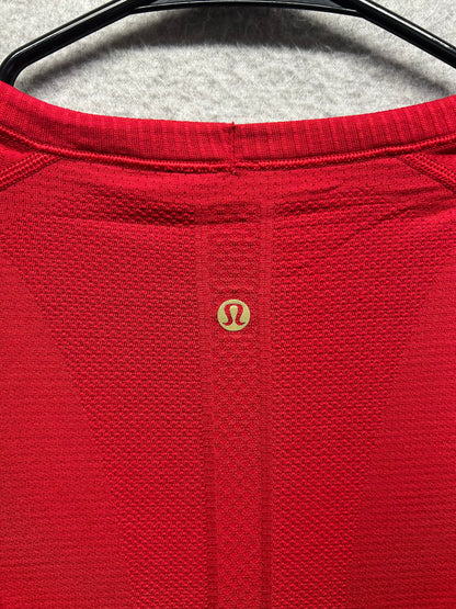 Lululemon New Year Swiftly Tech Short Sleeve Shirt 2.0 Size 12 Dark Red