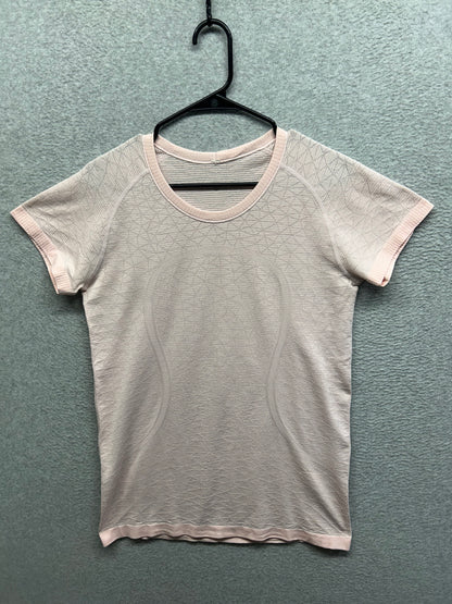 Lululemon Swiftly Tech Short Sleeve Crew Size 12 Marbled Dusty Pink