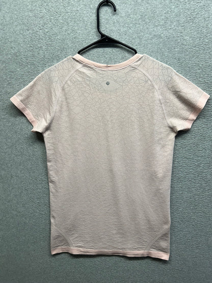 Lululemon Swiftly Tech Short Sleeve Crew Size 12 Marbled Dusty Pink