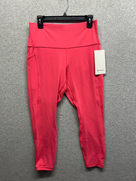 Lululemon Align High-Rise Pant with Pockets 25" Size 12 Glaze Pink (Square Dot)