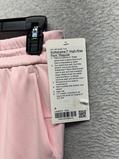 Lululemon Softstreme High-Rise Pant Size 4 Strawberry Milkshake