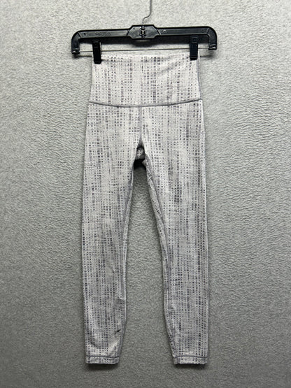 Lululemon Wunder Under High-Rise Tight 25" Luxtreme Size 2 Action Jacqaurd Black Pitch Grey