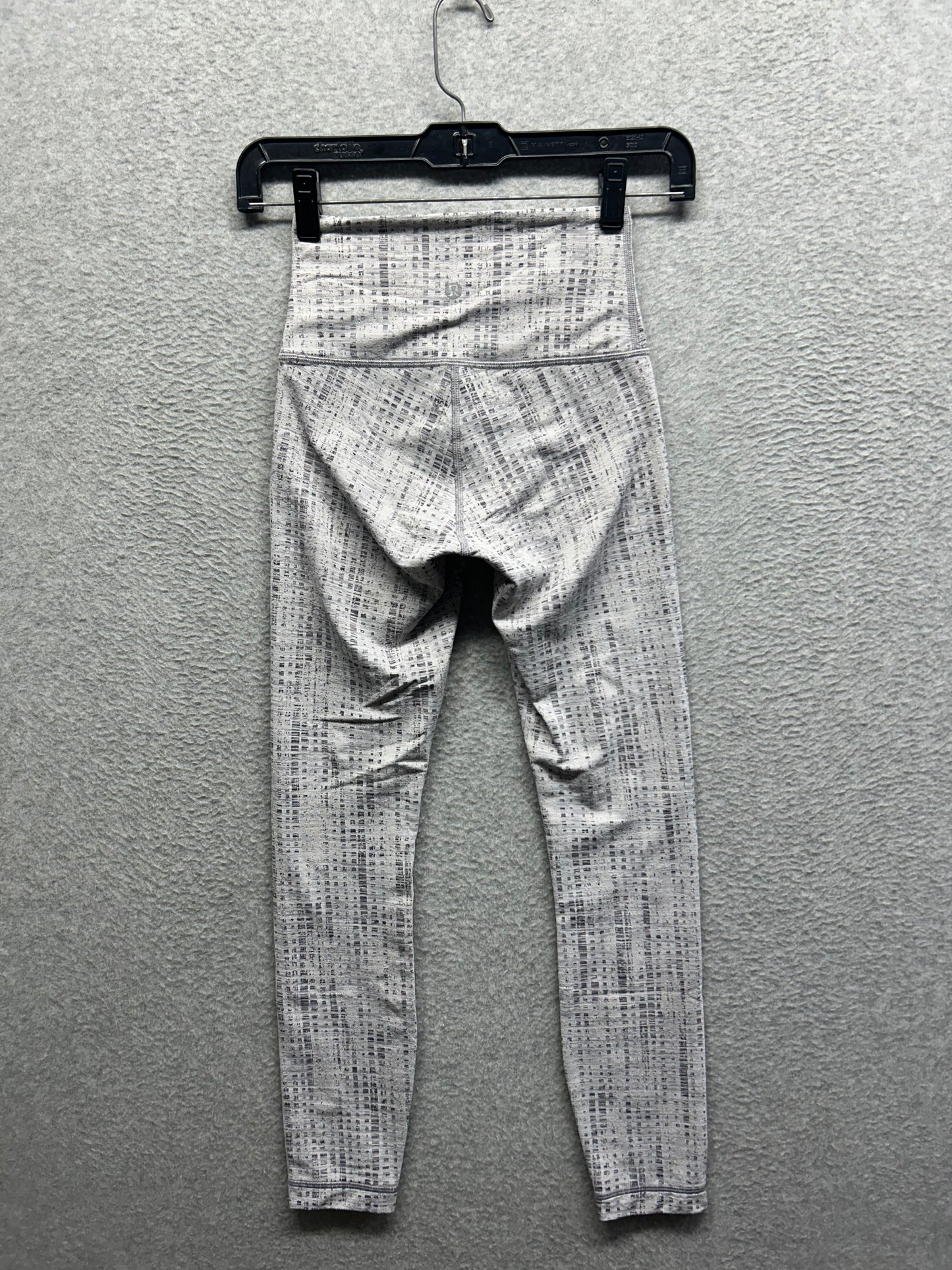 Lululemon Wunder Under High-Rise Tight 25" Luxtreme Size 2 Action Jacqaurd Black Pitch Grey