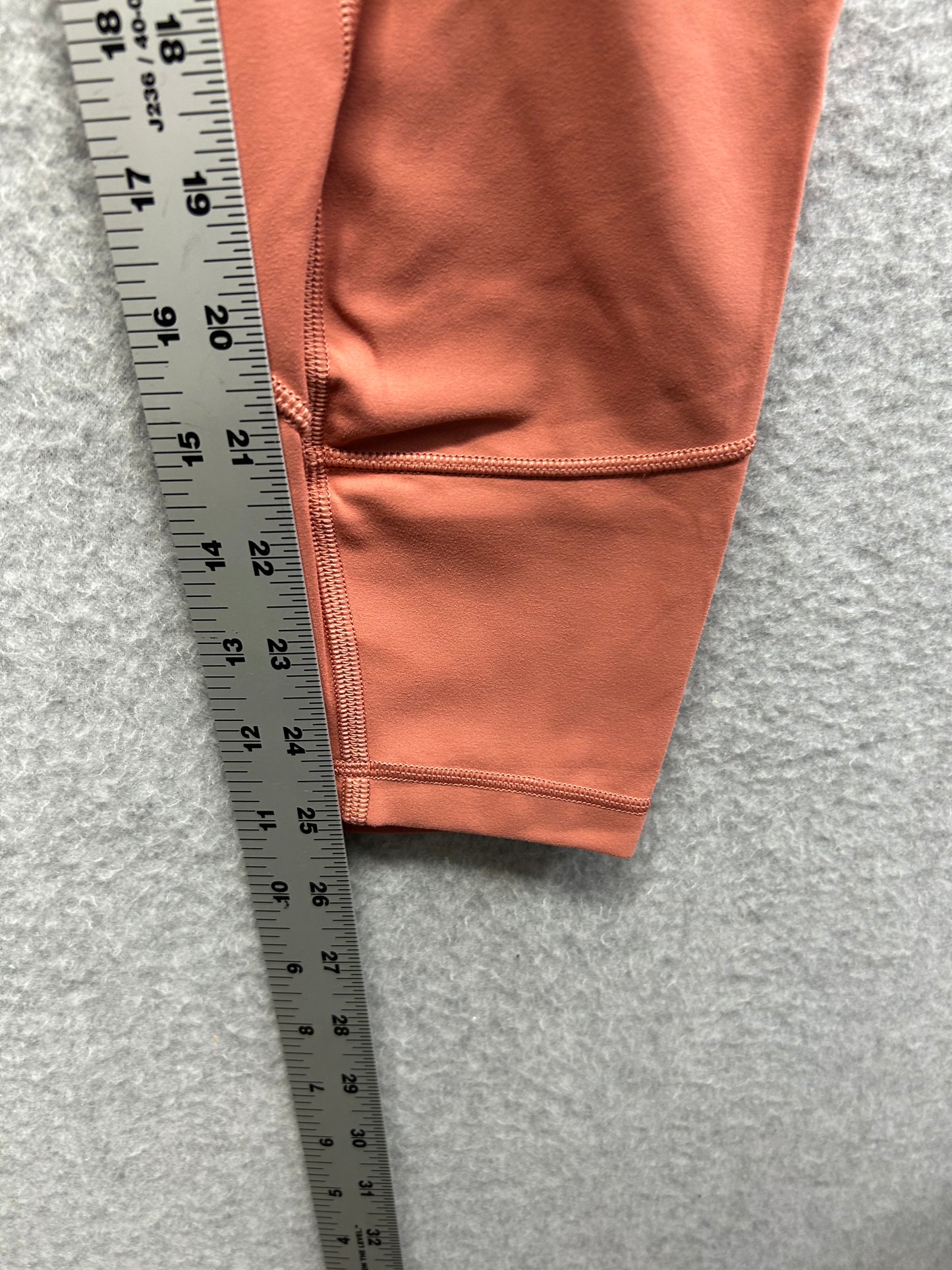 Lululemon In Movement Tight 25" Everlux Size 6 Rustic Coral
