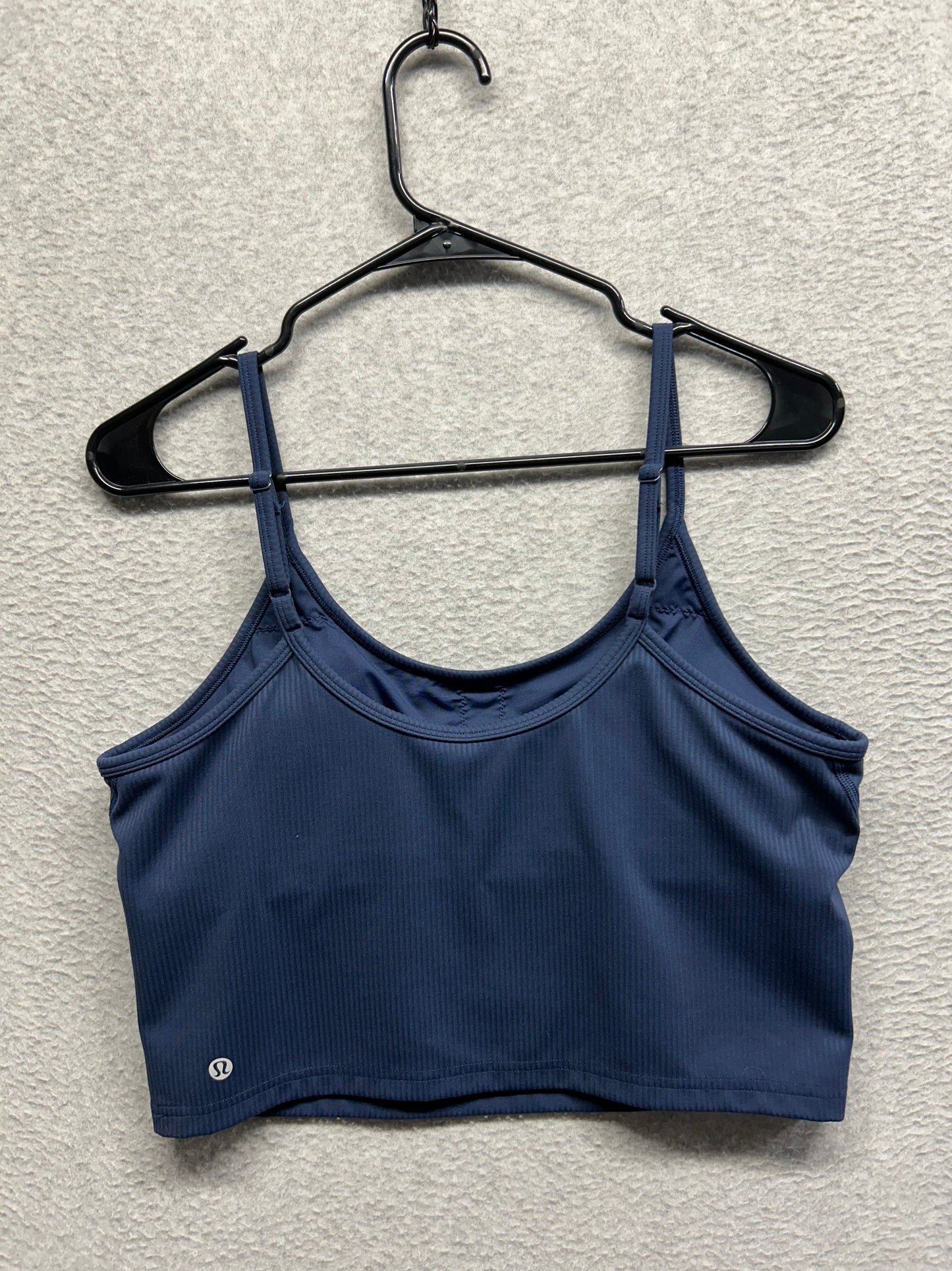 Lululemon Wunder Train U-Neck Strappy Ribbed Tank Top Size 12 (Square) Club Blue
