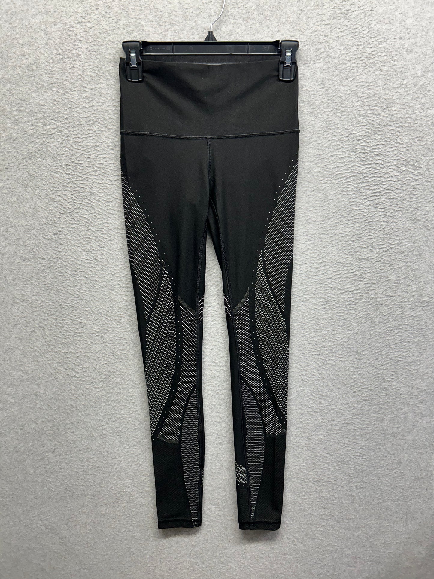 Lululemon Mapped Out High-Rise Tight 28" Size 6 Black / Florid Flash