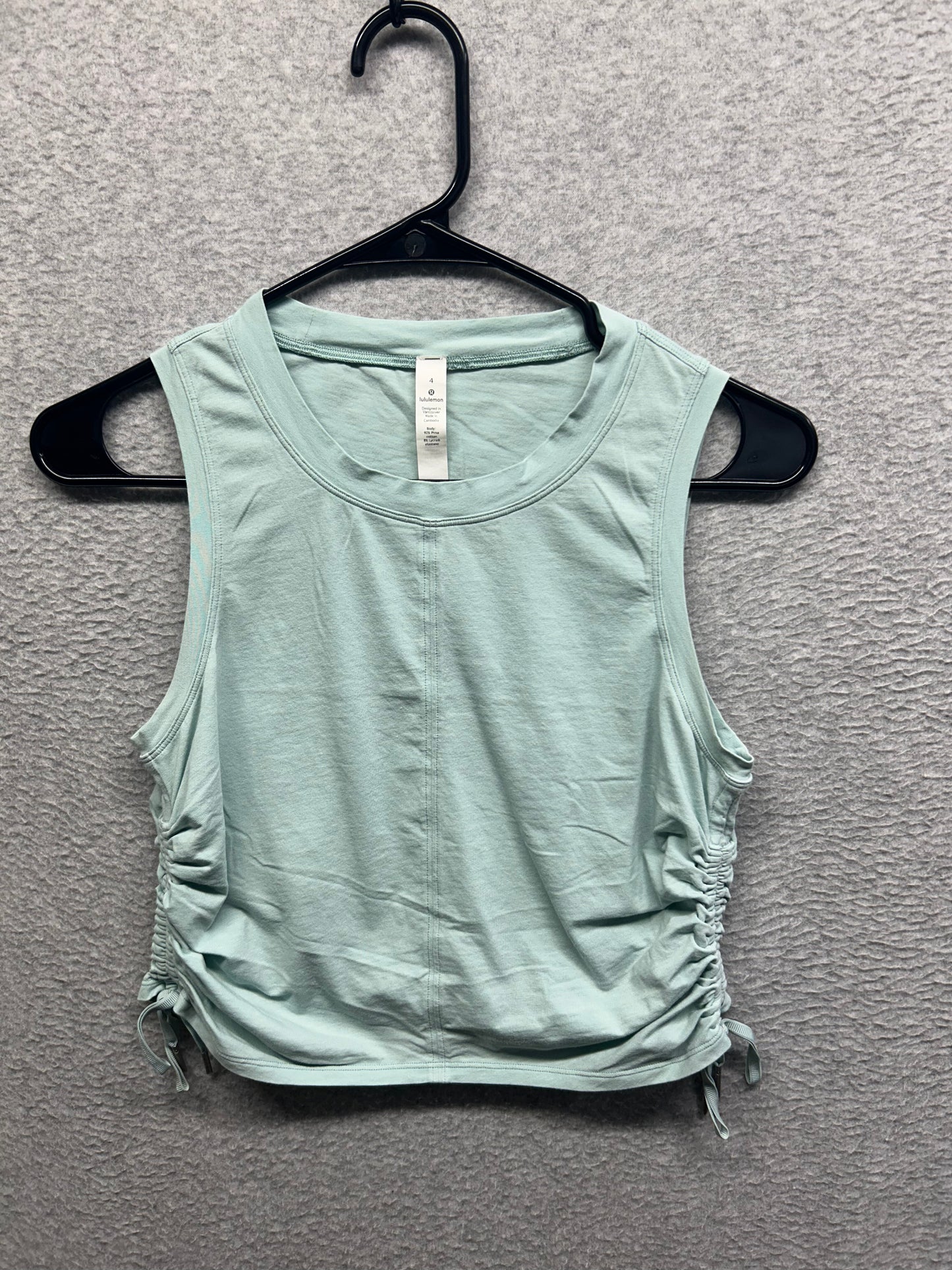 Lululemon Cinch it Up Tank Top Size 4 Hazy Jade