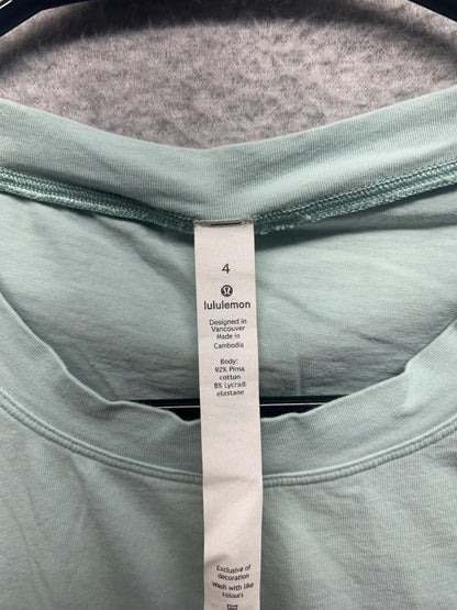 Lululemon Cinch it Up Tank Top Size 4 Hazy Jade