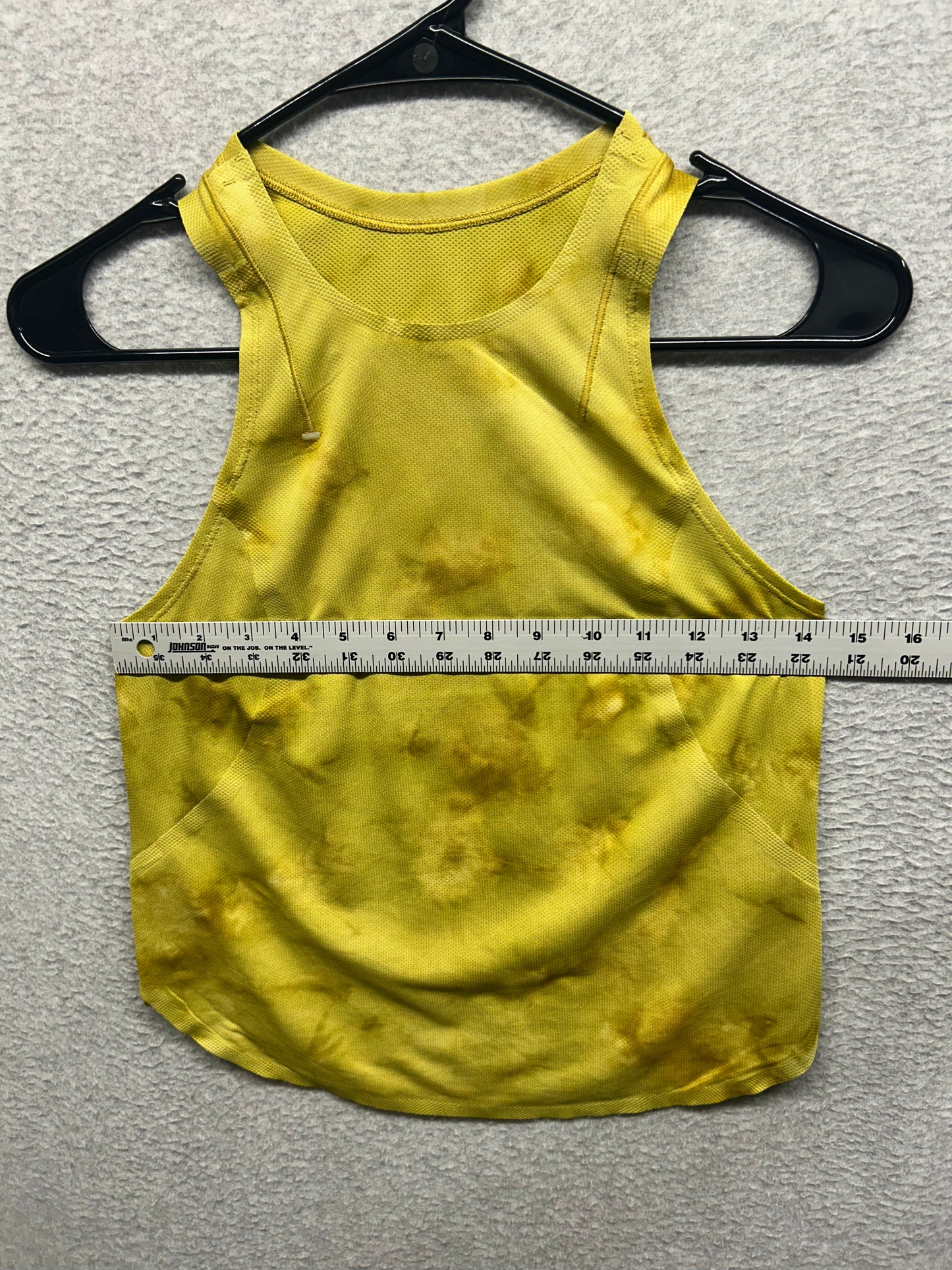 Lululemon Lightweight Run Kit Tank Top Size 4 Diamond Dye White Gold Spice