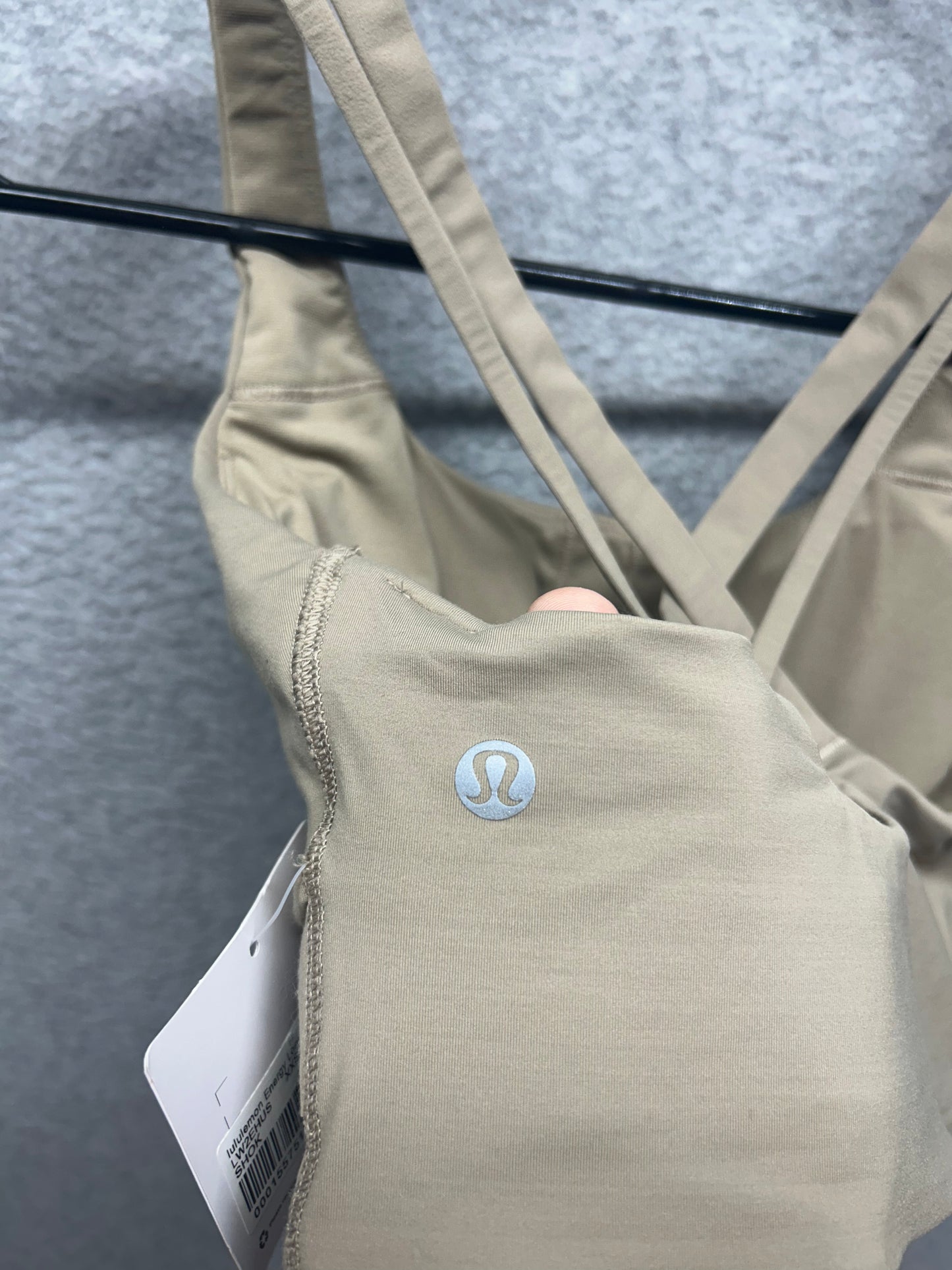 Lululemon Energy Longline Bra Evolve Size XXS Sheer Oak