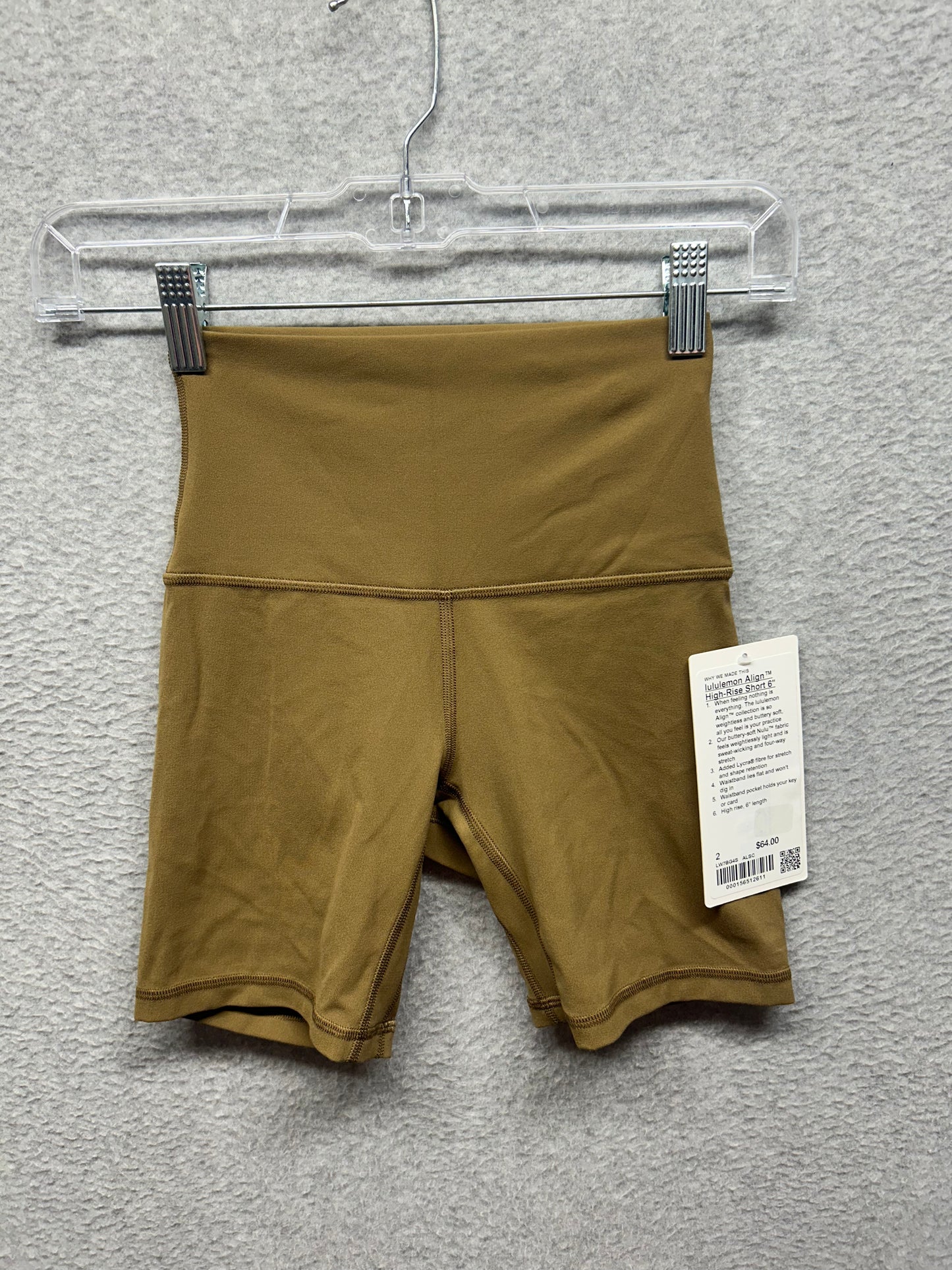 Lululemon Align High-Rise Short 6" Size 2 Allspice