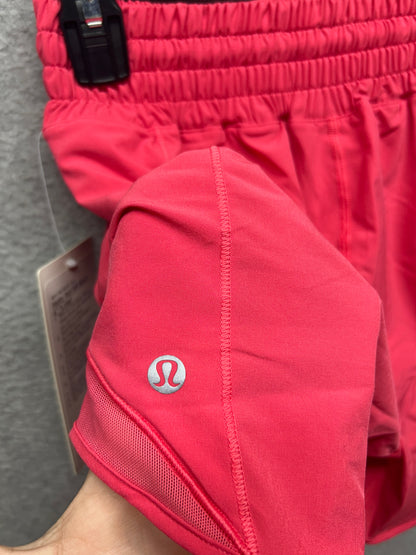Lululemon Hotty Hot High-Rise Lined Short 4" Size 4 Glaze Pink