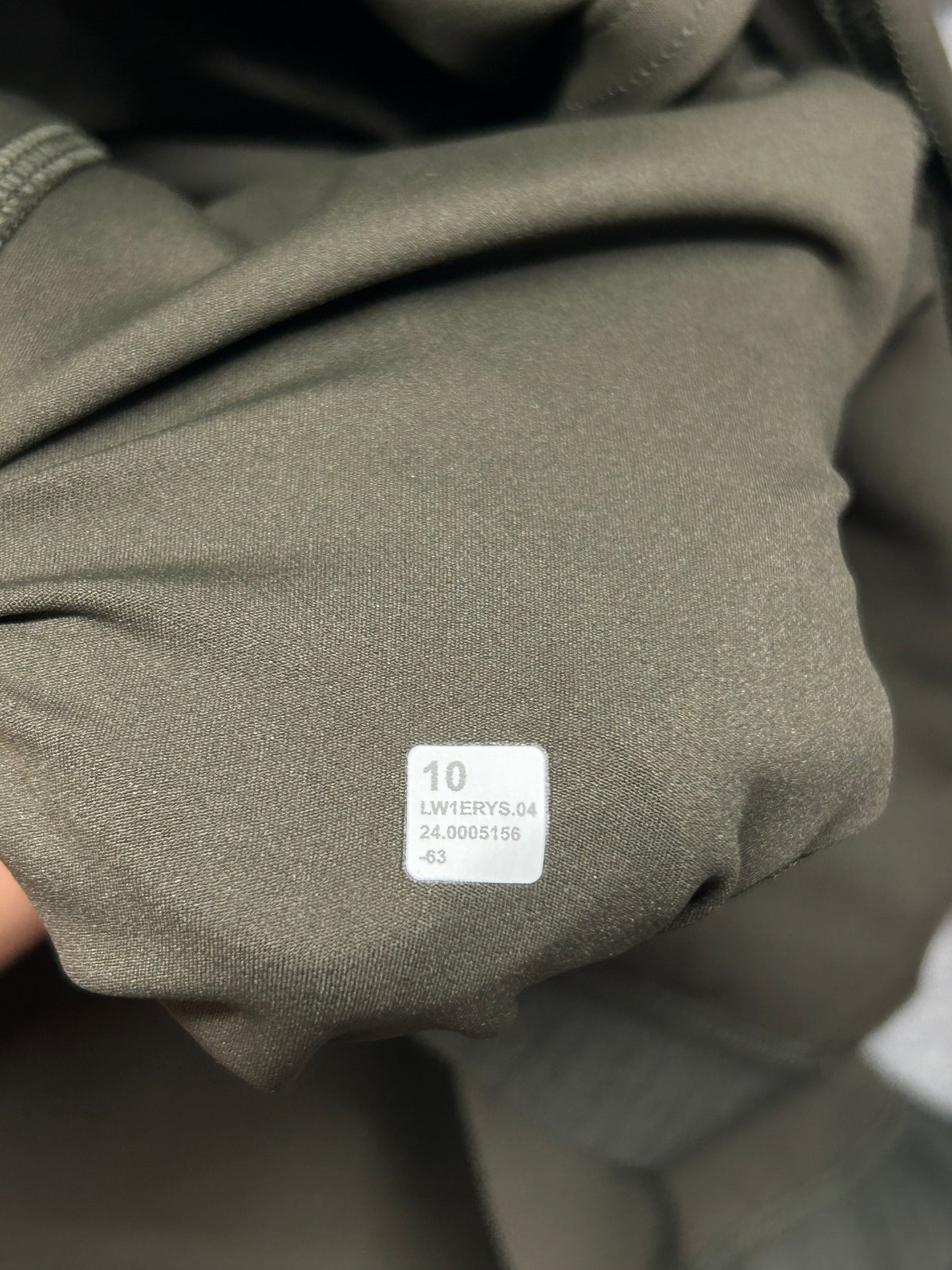 Lululemon Nulux Long-Sleeve Tennis Dress Size 10 Dark Olive