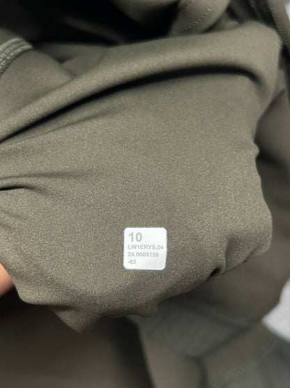 Lululemon Nulux Long-Sleeve Tennis Dress Size 10 Dark Olive