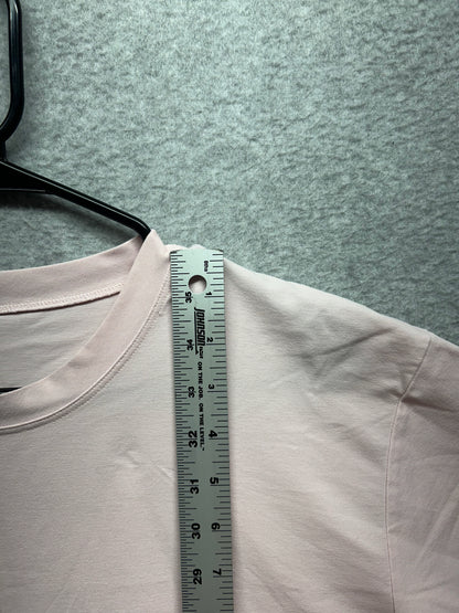 Lululemon Heavyweight Crepe Short Sleeve Shirt Size Large Boxy Pink