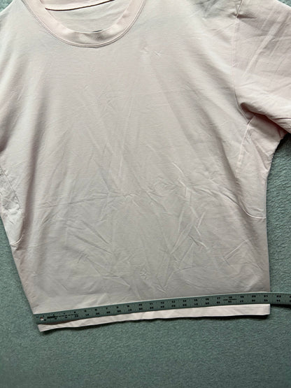 Lululemon Heavyweight Crepe Short Sleeve Shirt Size Large Boxy Pink