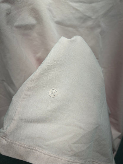 Lululemon Heavyweight Crepe Short Sleeve Shirt Size Large Boxy Pink